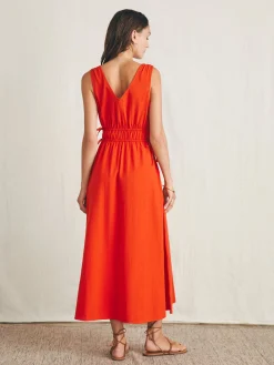 Sandbar Maxi Dress - Poppy Red