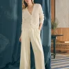 Sandwashed Silk Gemma Pant - Pearled Ivory