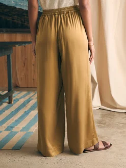 Sandwashed Silk Gemma Pant - Antique Bronze