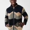 Scenic High Pile Fleece Jacket - Polar Mountain Sunset