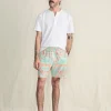 Shorelite Active Swim Short (7" Inseam) - Tropic Clay Block Print
