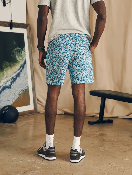 Shorelite Active Swim Short (7" Inseam) - Seafoam Beach Blossom