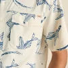 Shorelite Short-Sleeve Tech Shirt - Cream Island Fish