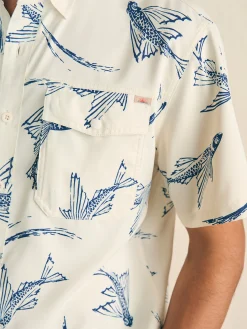 Shorelite Short-Sleeve Tech Shirt - Cream Island Fish