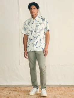 Shorelite Short-Sleeve Tech Shirt - Cream Island Fish