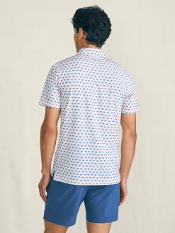 Shorelite Short-Sleeve Tech Polo - Pink Paradise Palm