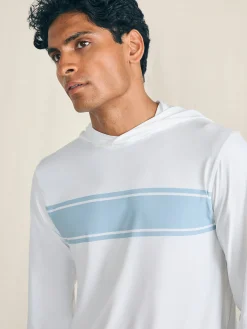 Shorelite UPF Hoodie - White Surf Stripe