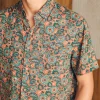 Short-Sleeve Breeze Shirt - Rose Turquoise Blossom