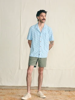Short-Sleeve Cabana Towel Terry Shirt - Endless Peaks