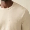 Short-Sleeve Hemp Blend Tee - Dusty Ivory
