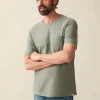 Short-Sleeve Hemp Blend Tee - Olive Dusk