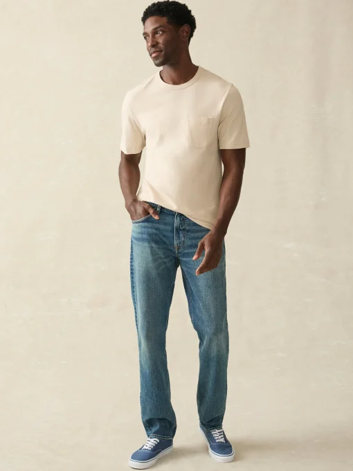 Short-Sleeve Hemp Blend Tee - Dusty Ivory