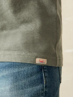 Short-Sleeve Hemp Blend Tee - Olive Dusk