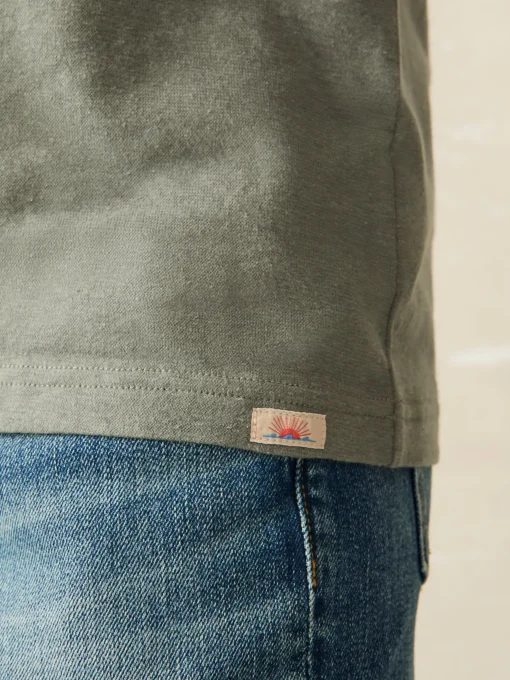 Short-Sleeve Hemp Blend Tee - Olive Dusk
