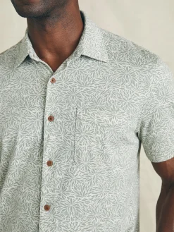 Short-Sleeve Hermosa Knit Shirt - Olive Frond