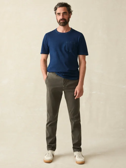 Short-Sleeve Indigo Pocket Tee - Midnight Wash