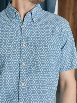 Short-Sleeve Stretch Playa Shirt (Tall) - Fishscale Redux