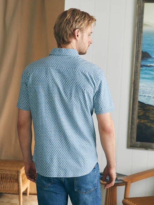 Short-Sleeve Stretch Playa Shirt (Tall) - Fishscale Redux