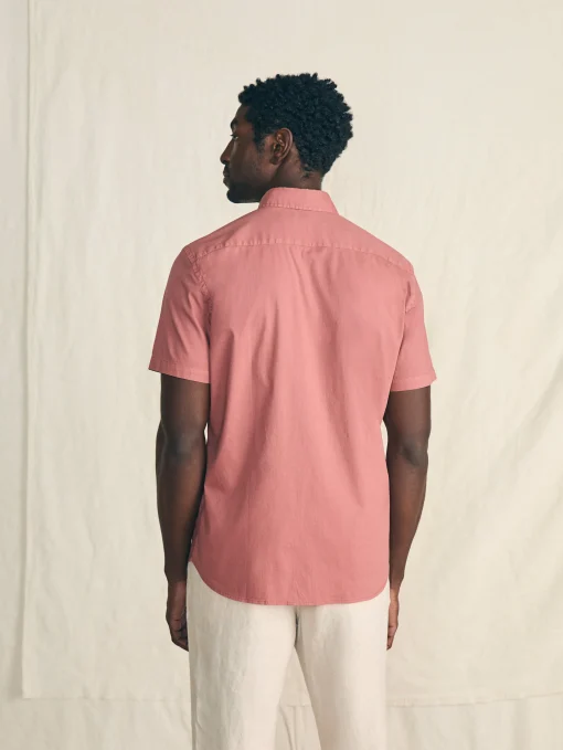 Short-Sleeve Stretch Playa Shirt - Faded Flag