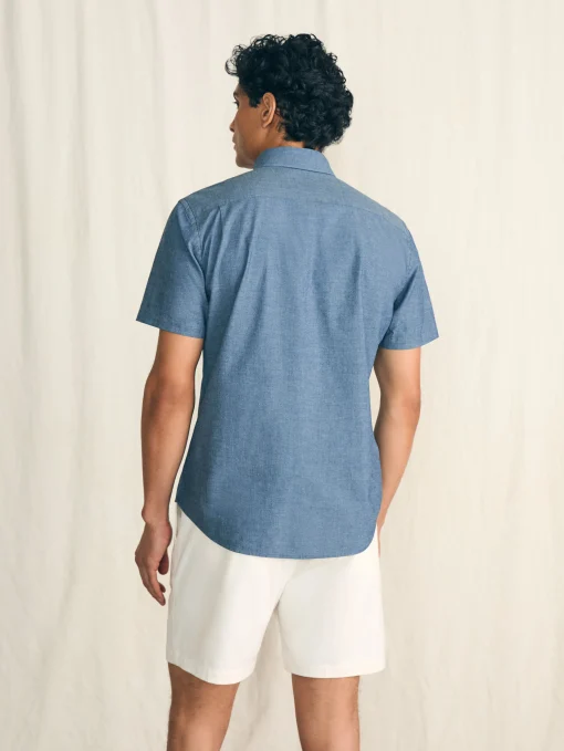 Short-Sleeve Stretch Playa Shirt - Weathered Blue