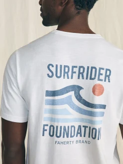 Short-Sleeve Surfrider Sunwashed Pocket Tee - White