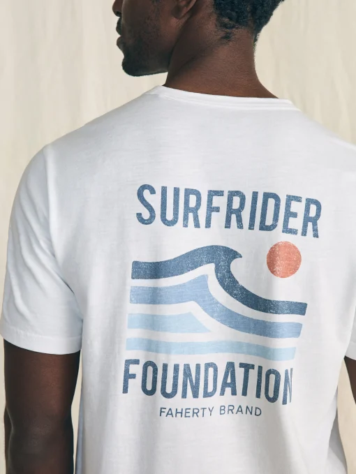 Short-Sleeve Surfrider Sunwashed Pocket Tee - White