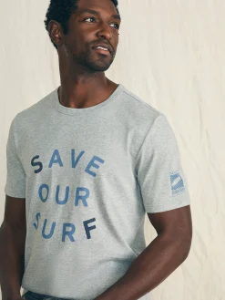 Short-Sleeve Surfrider Sunwashed Tee - Heather Grey