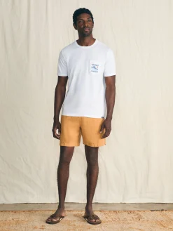 Short-Sleeve Surfrider Sunwashed Pocket Tee - White