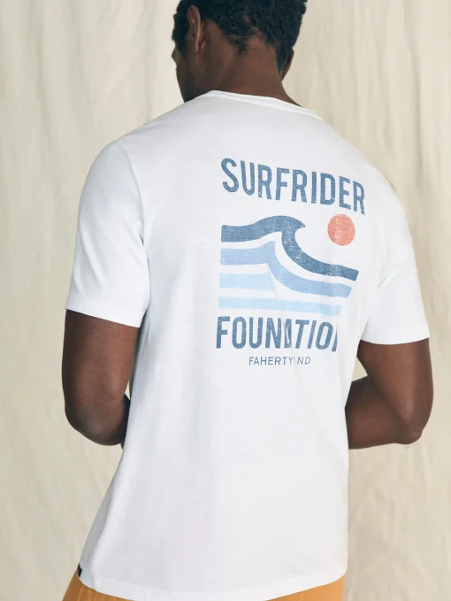 Short-Sleeve Surfrider Sunwashed Pocket Tee - White