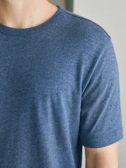 Short-Sleeve Vintage Chambray Tee - Glacial Navy Heather