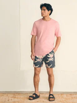 Short-Sleeve Vintage Chambray Tee - Vintage Rose Heather