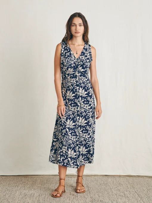 Siena Midi Dress - Navy Canopy Floral