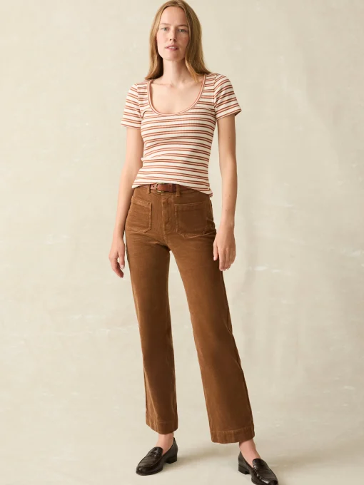 Softstretch Cord Patch Pocket Pant - Cord Brown
