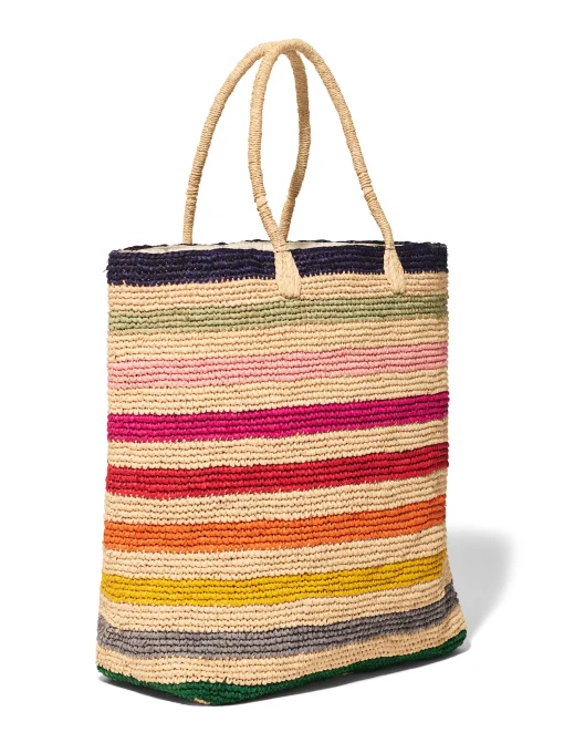 Soleil Straw Tote - Multi