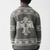 Steven Paul Judd Thunderbird Cardigan - Charcoal Grey Thunderbird