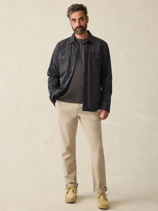 Stretch Blanket Lined CPO (Tall) - Washed Black