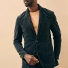 Stretch Corduroy Blazer - Midnight
