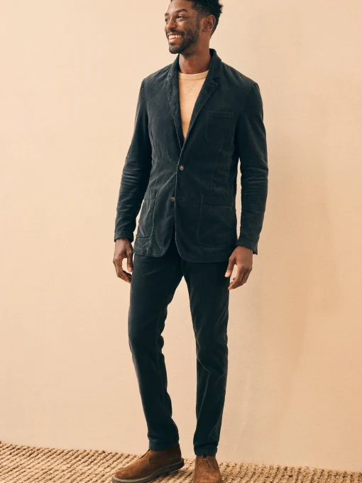 Stretch Corduroy Blazer - Midnight