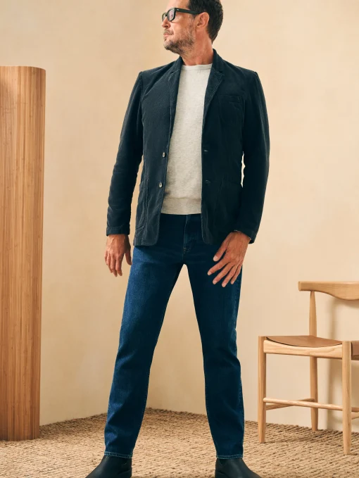 Stretch Corduroy Blazer - Midnight