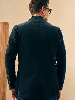 Stretch Corduroy Blazer - Midnight
