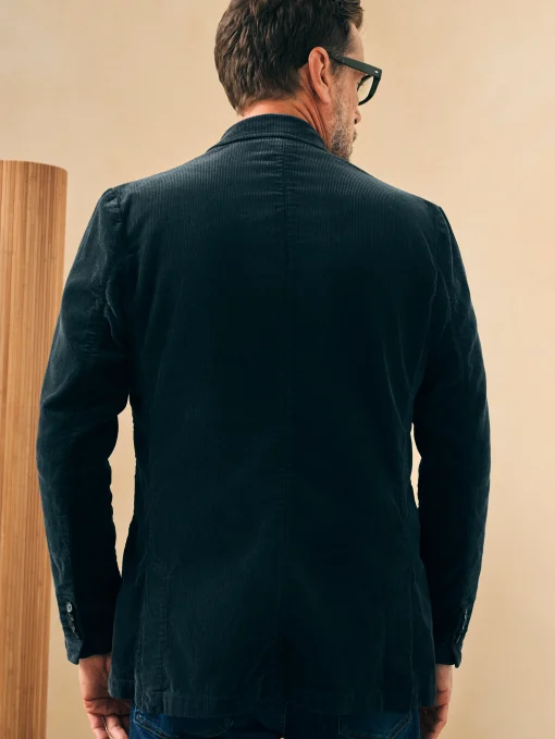 Stretch Corduroy Blazer - Midnight