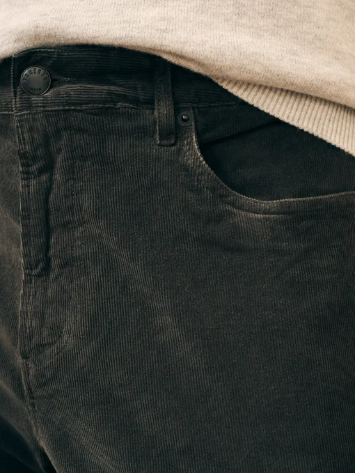 Stretch Corduroy 5-Pocket Pant (32" Inseam) - Washed Black