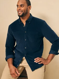 Stretch Corduroy Shirt - Blue Nights