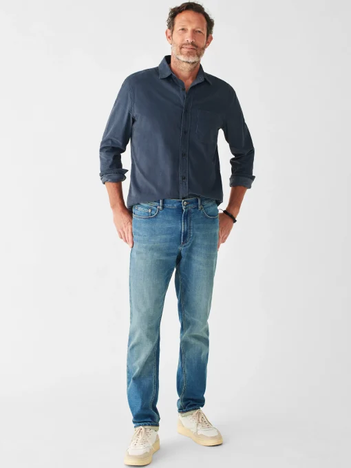 Stretch Corduroy Shirt - Navy