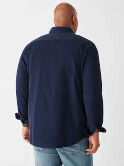 Stretch Corduroy Shirt - Navy