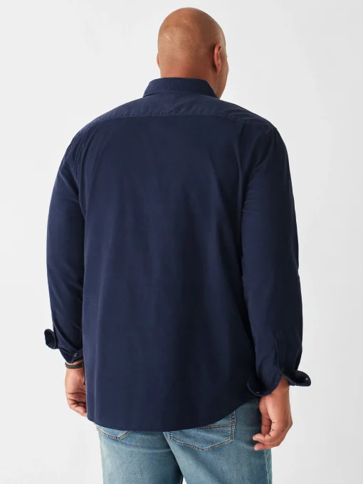 Stretch Corduroy Shirt - Navy