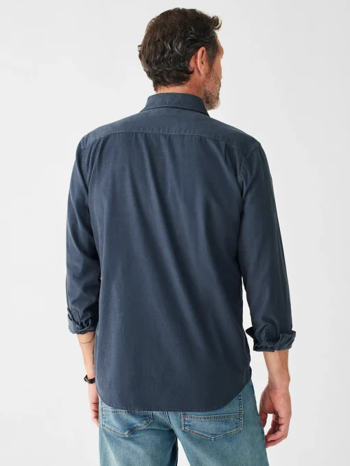 Stretch Corduroy Shirt - Navy