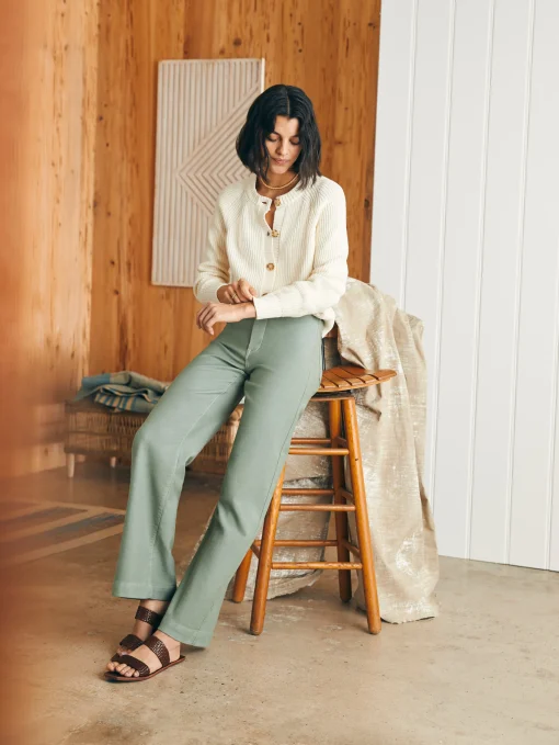 Stretch Terry Harbor Pant - Coastal Sage