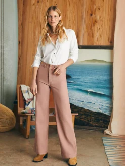 Stretch Terry Harbor Pant - Wood Rose