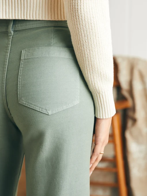 Stretch Terry Harbor Pant - Coastal Sage